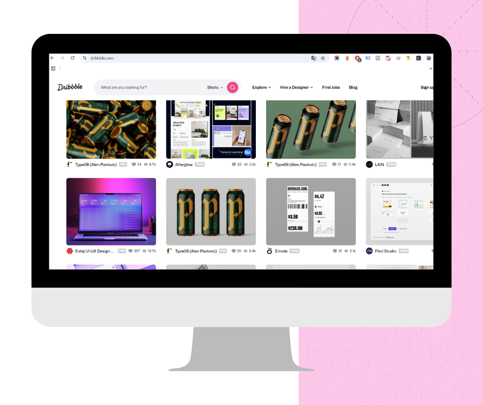 Dribbble podgląd
